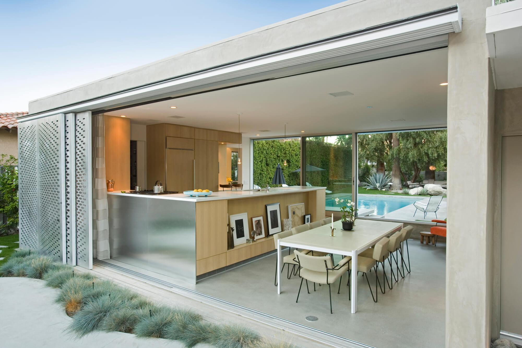 Kitchen from outdoors