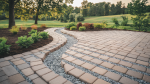 French drain installation